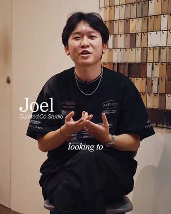 Reel thumbnail: a designer from Curated Co Studio talking to camera