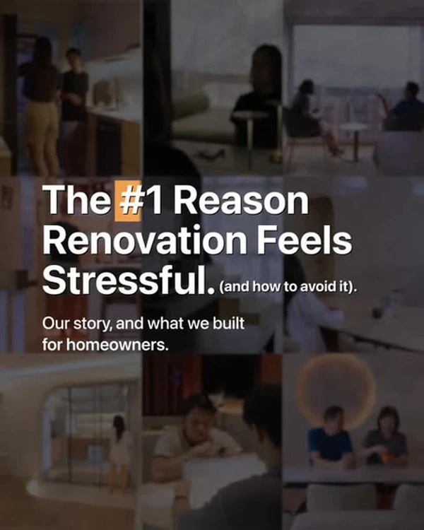 Reel thumbnail: the number one reason renovation feels stressful