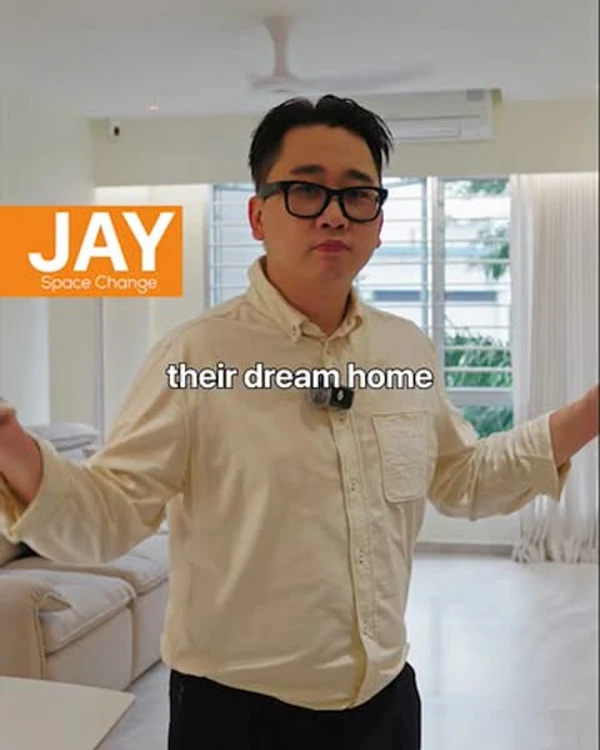 Reel thumbnail: a designer from Space Change discussing a client's home