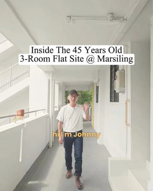 Reel thumbnail: a site walkthrough of a 45-year-old three-room flat in Marsiling