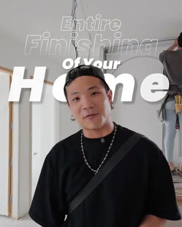 Reel thumbnail: a presenter on finishing an entire home