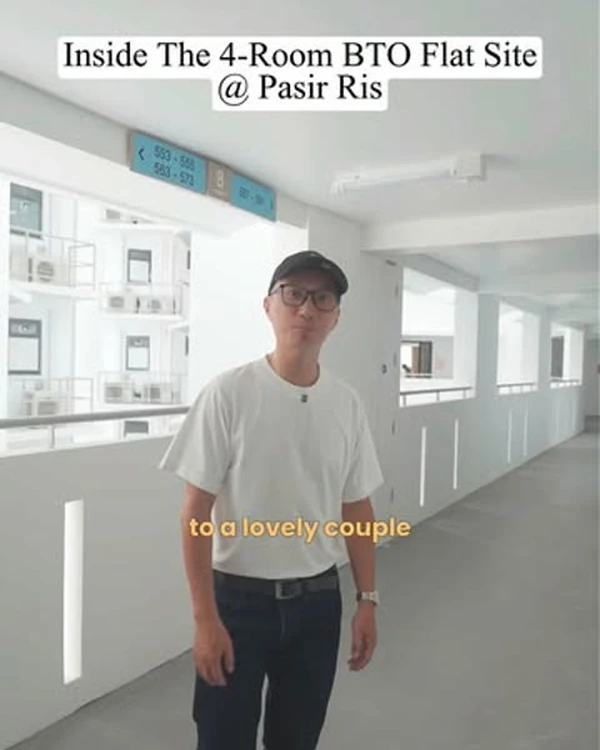 Reel thumbnail: a site walkthrough of a four-room BTO flat in Pasir Ris